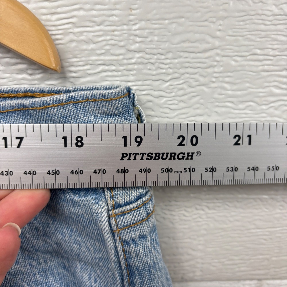 Levis 505 Regular Fit Straight‎ Leg Light Wash Denim Jeans Mens 38x33 - Picture 4 of 14